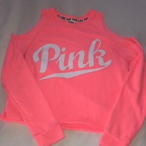PINK Cold Shoulder Sweater